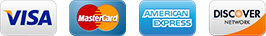Visa, MasterCard, AMX, Discover